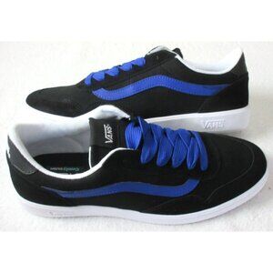 Vans Men's Cruze Too Cc 90's Retro Black Blue Canvas Suede Shoes Sizes NIB